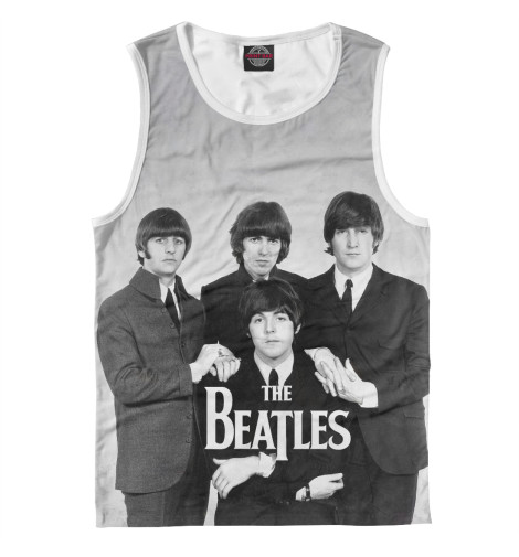 

Майки Print Bar, Белый, The Beatles