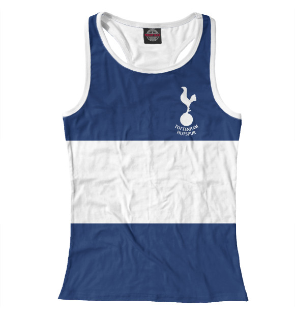 Женская майка-борцовка с изображением Тоттенхэм Хотспур цвета Белый