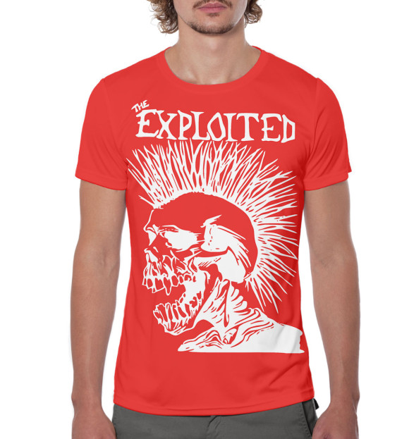 Мужская футболка с изображением The Exploited цвета Белый