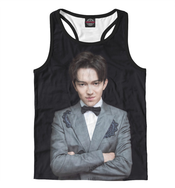 Мужская майка-борцовка с притом Dimash kudaibergen цвета Белый Мужская майка-борцовка с изображением Dimash kudaibergen цвета Белый