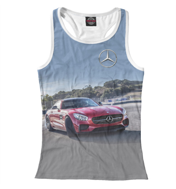 Женская майка-борцовка с изображением Drift цвета Белый