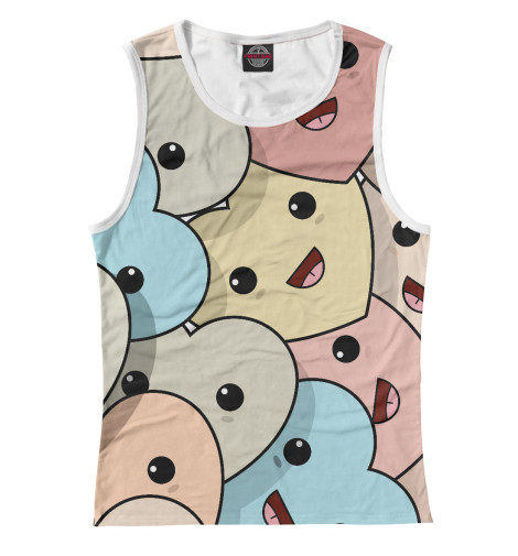 

Майки Print Bar, Белый, Сердечки