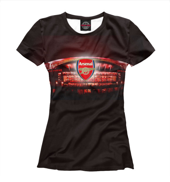 Футболка для девочек с изображением FC Arsenal London цвета Белый