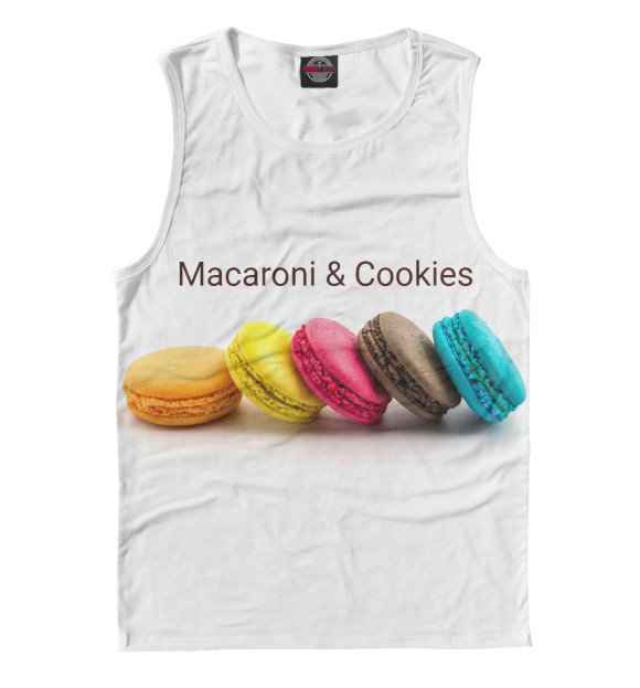 Майка для мальчика с изображением Макарони цвета Белый