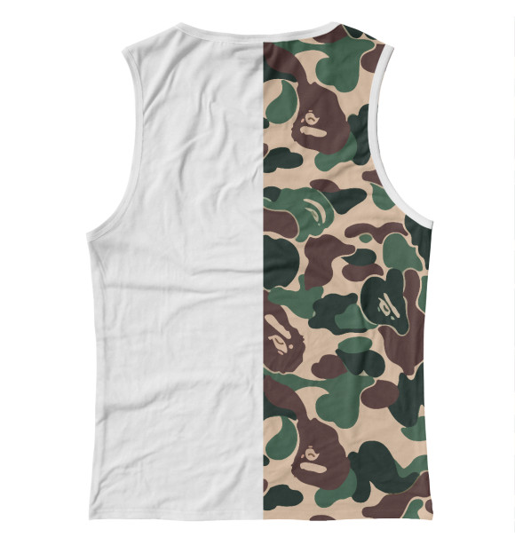 Женская майка с изображением BAPE цвета Белый