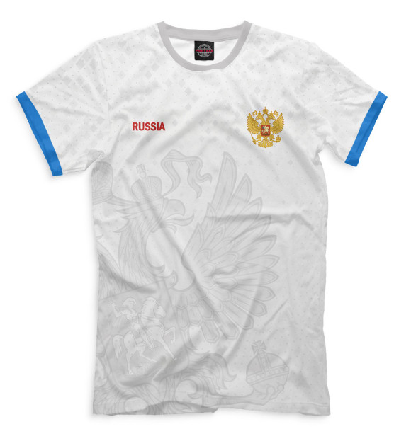 Мужская футболка с изображением Сборная России цвета Бежевый