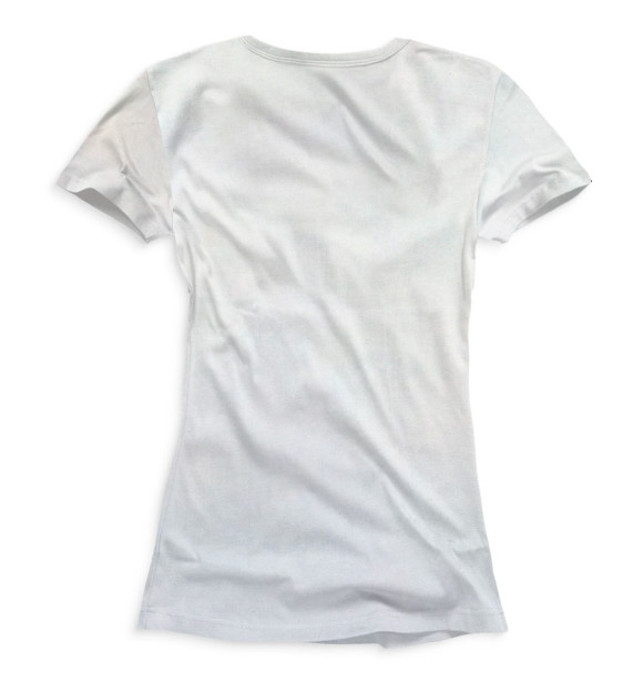 Женская футболка с изображением Суперматизм. Живописные объемы в движении цвета Белый