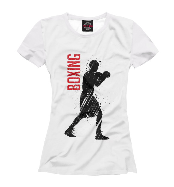 Футболка для девочек с изображением Boxing цвета Белый