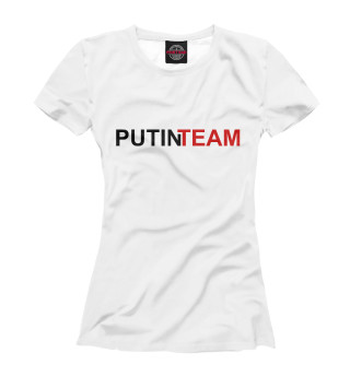 Женская футболка Putin Team