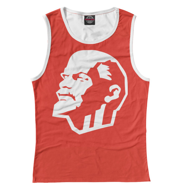 Майка для девочки с изображением Ленин цвета Белый