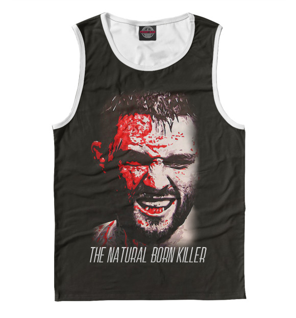 Майка для мальчика с изображением Carlos Condit - The Natural Born Killer цвета Белый