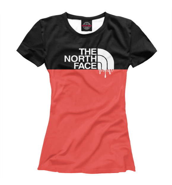 Футболка для девочек с изображением The North Face цвета Белый
