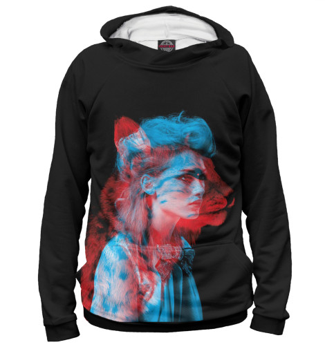 

Худи Print Bar, Белый, Девушка кошка 3D