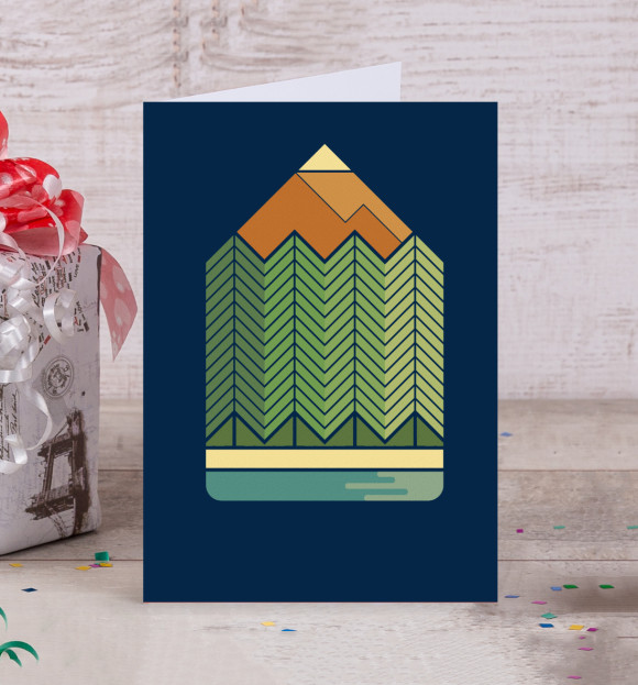 Открытка с изображением Карандаш цвета Белый