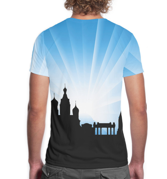 Мужская футболка с изображением Санкт-Петербург цвета Белый