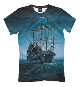 Мужская футболка Военный парусный корабль