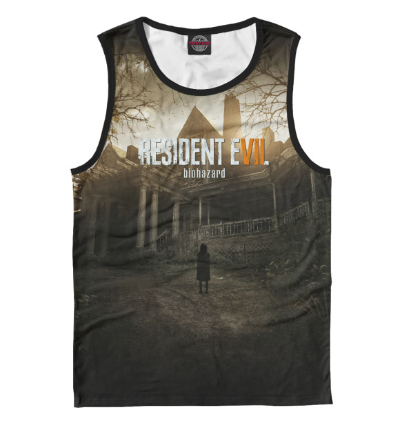 Майка для мальчика с изображением Resident Evil цвета Белый