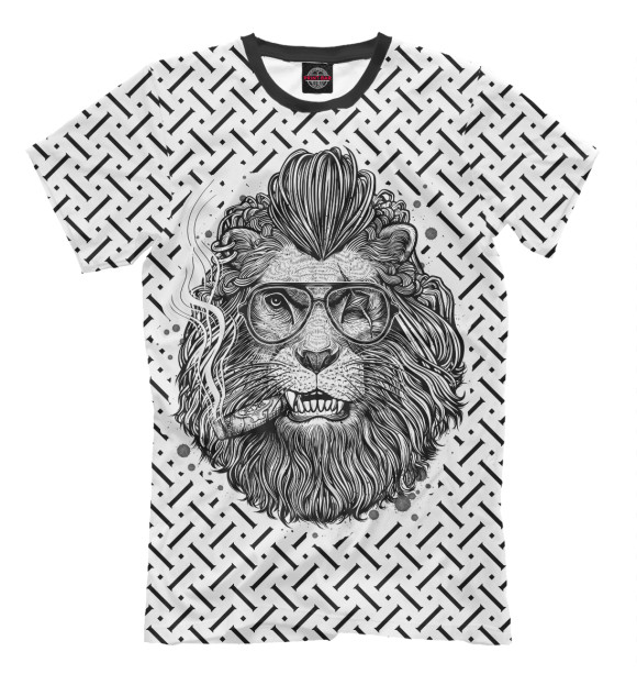 Мужская футболка с изображением Lion King цвета Серый