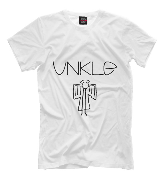 Мужская футболка с изображением UNKLE цвета Молочно-белый