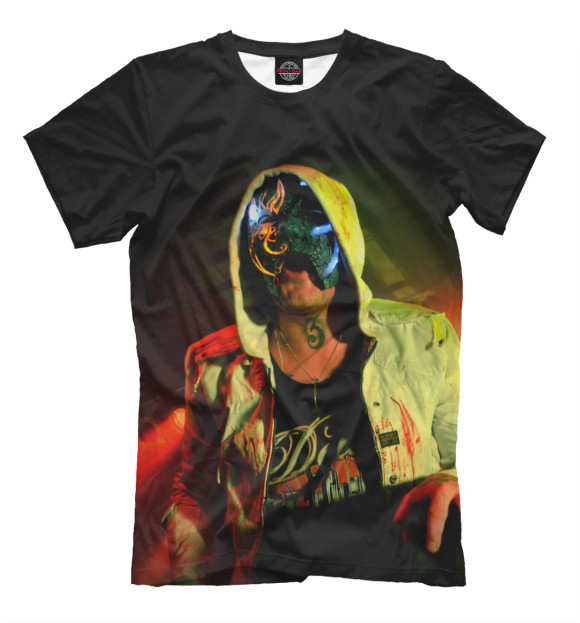 Футболка для мальчиков с изображением Hollywood Undead цвета Черный