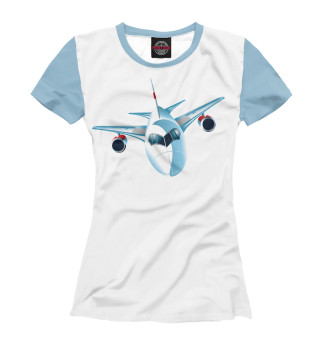 Женская футболка Самолет