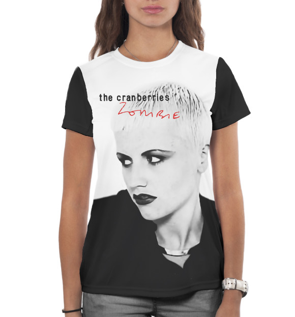 Женская футболка с изображением The Cranberries цвета Белый