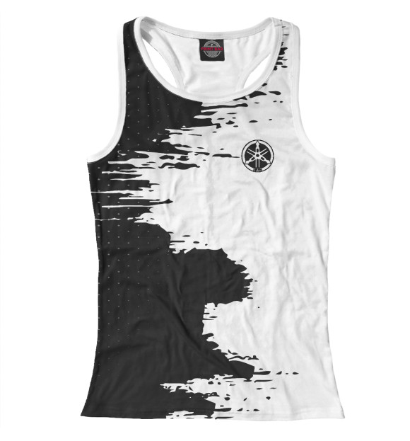 Женская майка-борцовка с изображением YAMAHA sport цвета Белый