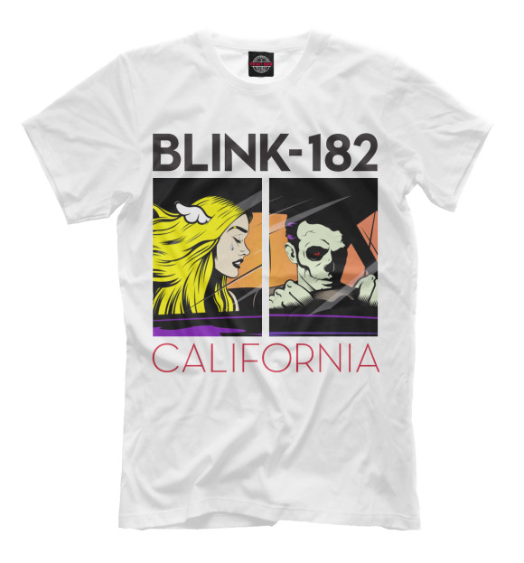 Мужская футболка с изображением California цвета Молочно-белый