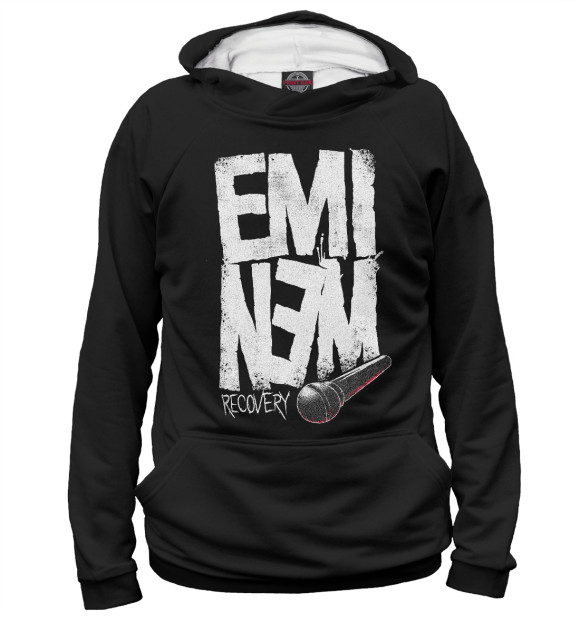 Женское худи с изображением Eminem цвета Белый