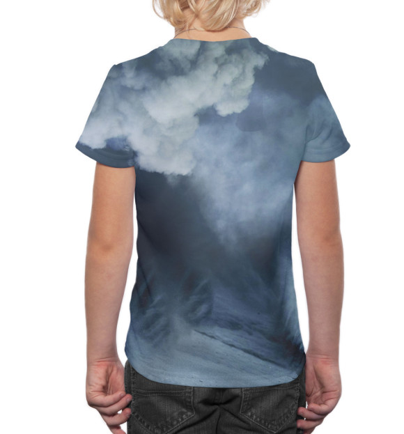 Футболка для мальчиков с изображением Квадроцикл цвета Белый