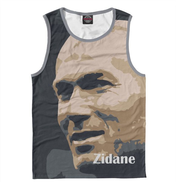 Майка для мальчика с изображением Zidane цвета Белый