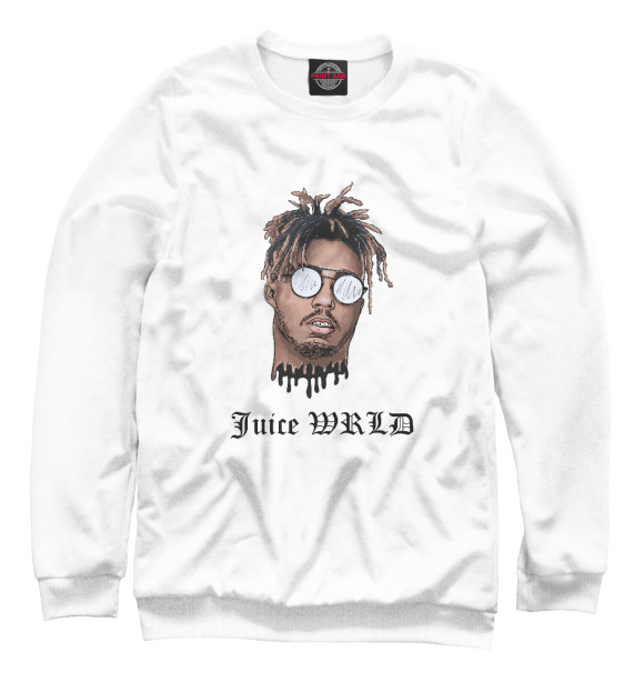 Свитшот для девочек с изображением Juice WRLD цвета Белый