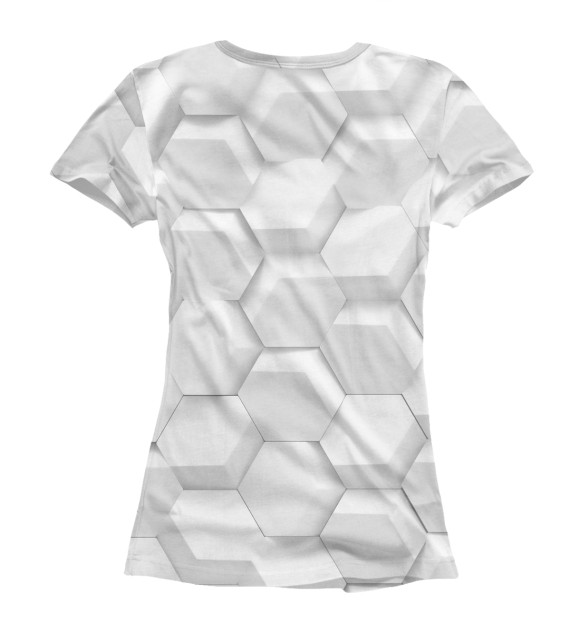 Футболка для девочек с изображением 3D White цвета Белый