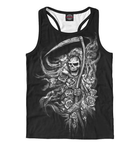 

Майки борцовки Print Bar, Белый, Смерть с косой