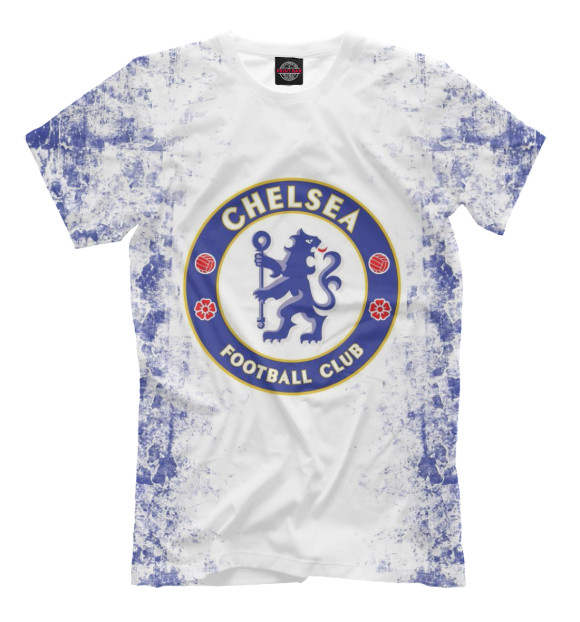 Мужская футболка с изображением FC Chelsea цвета Молочно-белый
