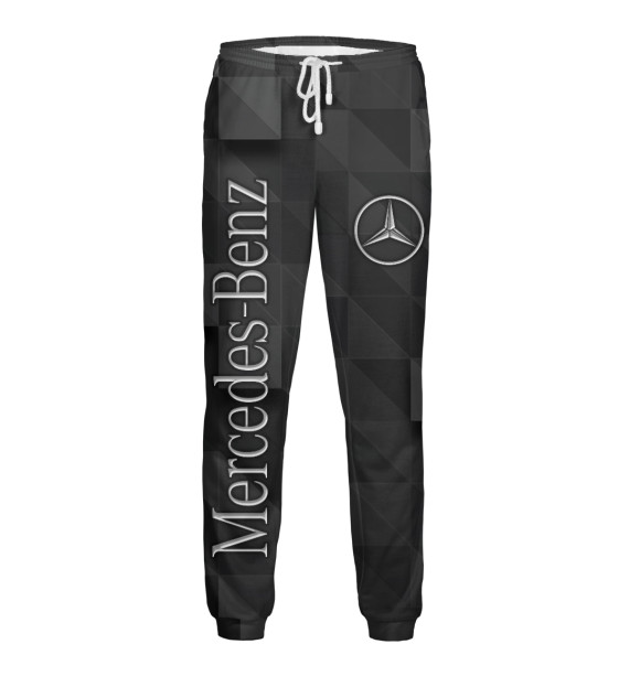 Мужские спортивные штаны с изображением Mercedes цвета Белый