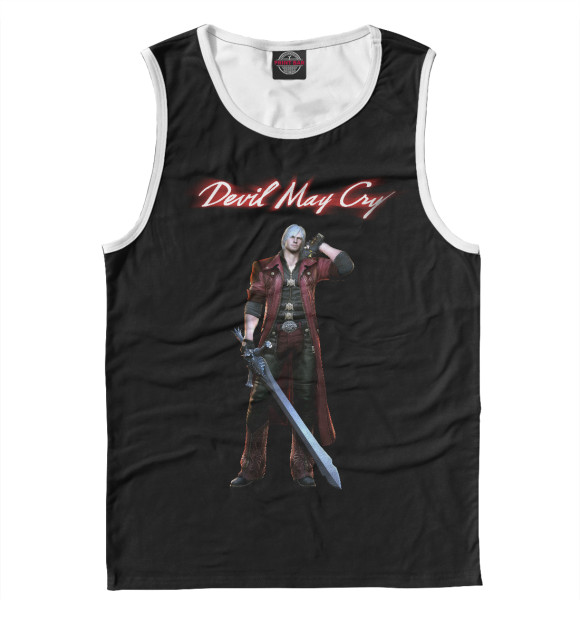 Мужская майка с изображением Devil May Cry цвета Белый