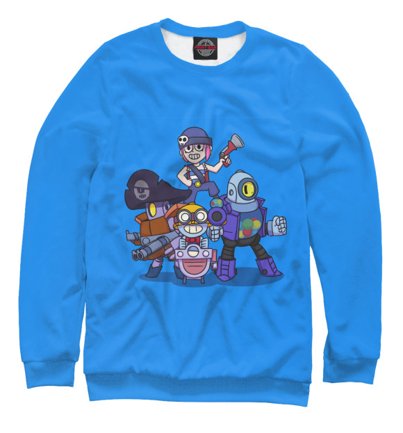 Женский свитшот с изображением Brawl Stars цвета Белый