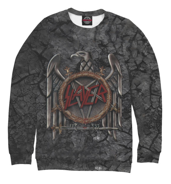 Свитшот для девочек с изображением Slayer цвета Белый