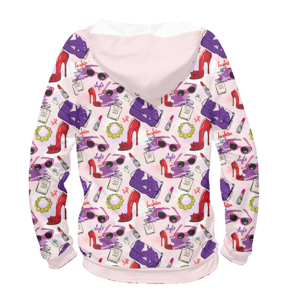 Мужское худи с изображением Женский День цвета Белый