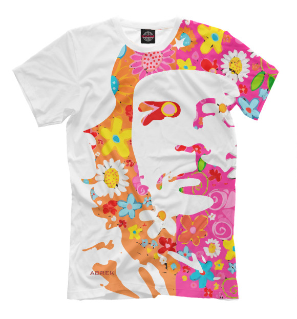 Женская футболка с изображением Че Гевара цвета Молочно-белый