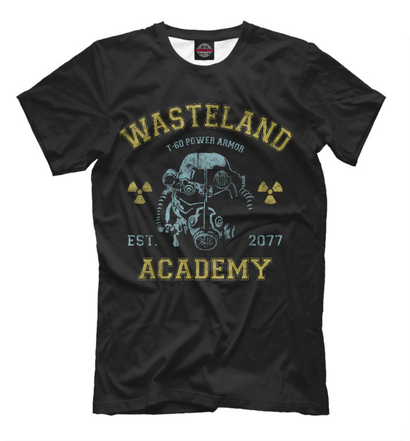 Мужская футболка с изображением Fallout цвета Черный