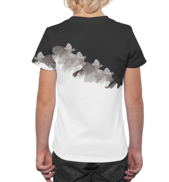 Футболка для мальчиков с изображением Самбо цвета Белый