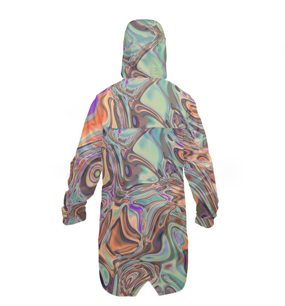 Дождевик с притом Нейронная абстракция цвета Белый Дождевик с изображением Нейронная абстракция цвета Белый