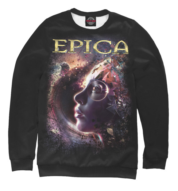 Женский свитшот с изображением EPICA цвета Белый
