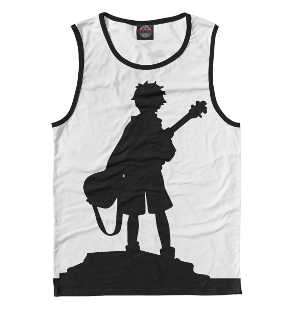 Майка для мальчика с изображением Rock kid цвета Белый