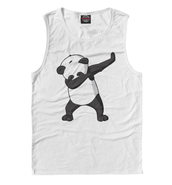Майка для мальчика с изображением Panda dab цвета Белый
