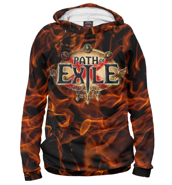 Женское худи с изображением Path of Exile цвета Белый