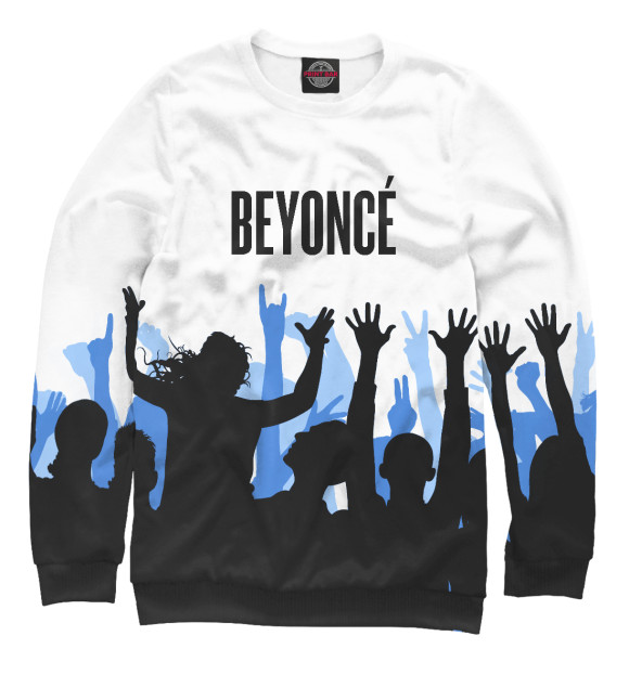 Женский свитшот с изображением Beyonce цвета Белый
