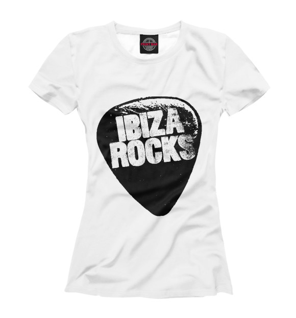 Женская футболка с изображением Ibiza цвета Белый